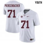 NCAA Youth Alabama Crimson Tide #71 Ross Pierschbacher Stitched College Nike Authentic White Football Jersey RT17R41LC